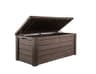 Keter deck box, 150 gallon, resin, lockable, hydraulic pistons