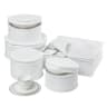 Honey-Can-Do dinnerware storage containers, 5 piece, quilted