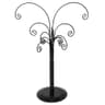 Rotating wire ornament display tree, 10.6 in, wrought iron