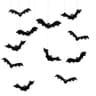 JoFAN hanging bats, 12 pack, 3D realistic black