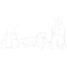Northlight 3-piece lighted Holy Family nativity