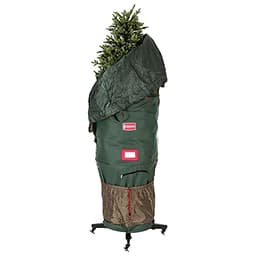 Upright tree storage bag, 7.5 ft, with rolling stand