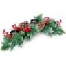 Christmas centerpiece, 31.5 in, for three pillar candles