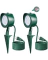 SURAIELEC dusk-to-dawn spotlights, 2 pack, timer, ETL listed