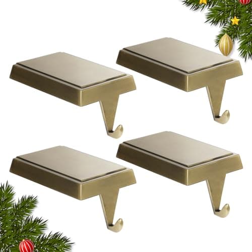 SINTENILL weighted stocking holders, 4 pack, bronze