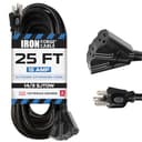 Iron Forge Cable 14/3 outdoor extension cord, 25 ft, 3 outlets
