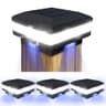 Sumaote solar post cap lights, 4 pack, 160 lm, IP65, black