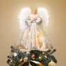 Luxspire lighted angel tree topper, 15 LEDs, remote with dimming