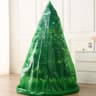 Liyaomix jumbo Christmas tree removal bag, green, 6 ft wide x 9 ft tall
