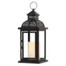 NEEDOMO lantern, 15 in, metal, with LED candle