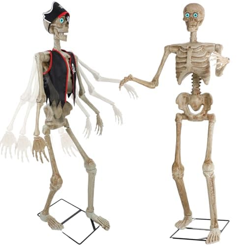 Jenaai IR-activated skeleton animatronic, 5.3 ft