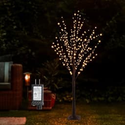 IJG lighted birch tree, 5 ft, 400 LED warm white
