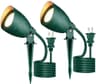 LITFIT landscape spotlights, 2 pack, warm white, 120 V plug-in