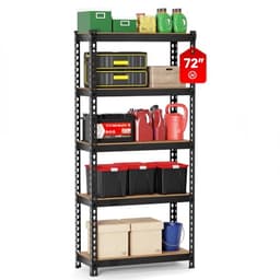 PayLessHere 5-tier shelving, 36 x 16 x 72 in, MDF boards