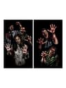WOWindow Zombie Asylum Halloween window posters, 34.5 x 60 in, 2 pack