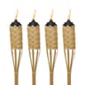 TIKI bamboo torches, 4 pack, 57 in, citronella