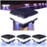 Solar post cap lights, 4 pack, 160 lm, fits 4x4 to 6x6