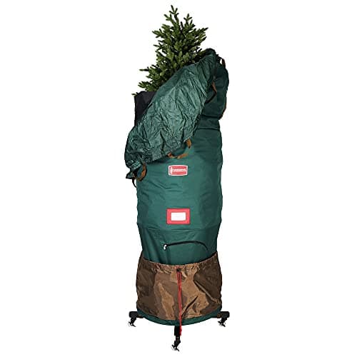 TreeKeeper upright tree storage bag, 9 ft, with rolling stand