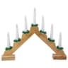 Northlight LED lighted Christmas candelabra bridge, 13 in, wood