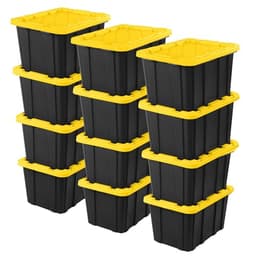 Sterilite industrial storage tote, 27 gal, 12 pack
