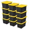 Sterilite industrial storage tote, 27 gal, 12 pack