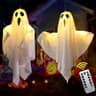 Lifnatty hanging ghost lights, 2 pack, remote and timer