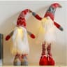 Lighted standing Christmas gnomes, 21 in, spring legs, 2 pack