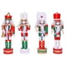 OEUVI wooden nutcracker ornaments, 4 pieces, 5.5 in