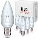 Holiday Lighting Outlet smooth C9 LED bulbs, cool white, 25 pack