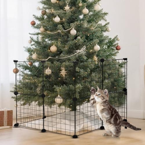 Yalikop metal Christmas tree fence, 16 panels, 24 in high