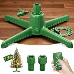 360 degree rotating tree stand, 7.5 ft, 90 lb, 0.8 to 1.5 in poles