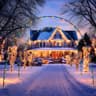 Geetery Christmas archway, 3 pack, 10 ft, metal frame, 8 modes, multicolor