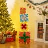 Tangkula 2D lighted gift box tower, 4 boxes, 4 ft, 48 LEDs