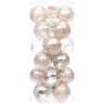 Sea Team shatterproof ornaments, 24 count, 70 mm, champagne