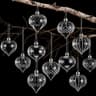 Hungdao clear glass ball ornaments, 24 pieces, 2.36 in