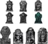 GameXcel graveyard set, 22 in foam stones and 15 in signs, 7 piece
