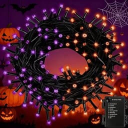 FairyGlim battery Halloween lights, 100 LED, 33 ft, timer