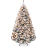 Best Choice Products flocked pine, 7.5 ft, 1,346 tips, 550 twinkling lights