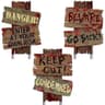Amscan cemetery sidewalk signs, 3 pack, 12 x 9 in