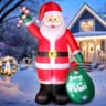 FunFanso 8 ft inflatable Santa, IP44 weatherproof