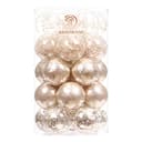 Sea Team shatterproof ornaments, 30 count, 70 mm and 50 mm
