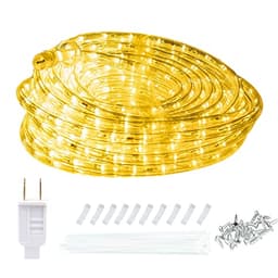 ollrieu rope light, 50 ft, 360 LED, warm white 3000K