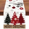 FreeNook red pine trees table runner, 72 in long