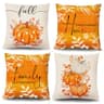 Hongsome fall pillow covers, 18 x 18 in, set of 4, linen