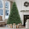 GOOBED unlit green Christmas tree, 9 ft