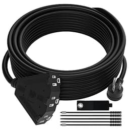 14/3 heavy-duty outdoor extension cord, 50 ft, 3 outlets
