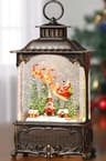 Blansong snow globe lantern, 10.2 in, 6 hour timer, USB or battery