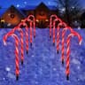 21 in candy cane pathway markers, 10 pack, 60 LED