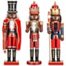 Geetery nutcracker figures, 3 pieces, wood construction