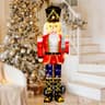 Tangkula lighted nutcracker, 5 ft, 100 LEDs, metal frame